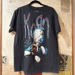 Official KORN T-shirt Unisex Adult S Gray Graphic‎ The Serenity Of Suffering